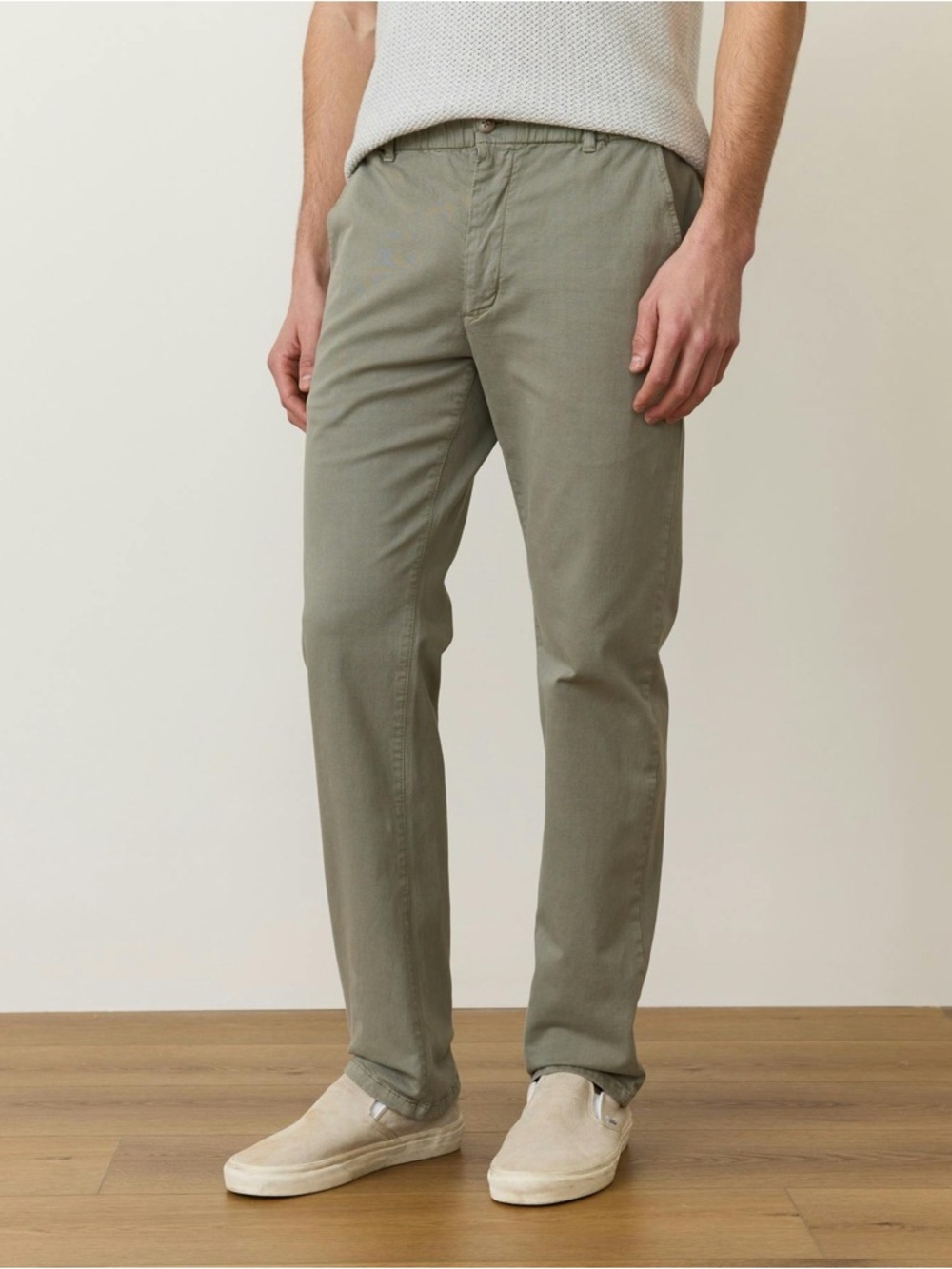 NWT Marine Layer Saturday Slim Straight Twill Chinos Olive Sz M 32/30